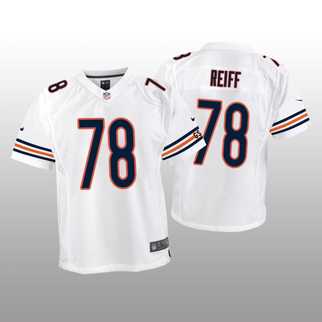 Chicago Bears Riley Reiff White Jersey Game Youth