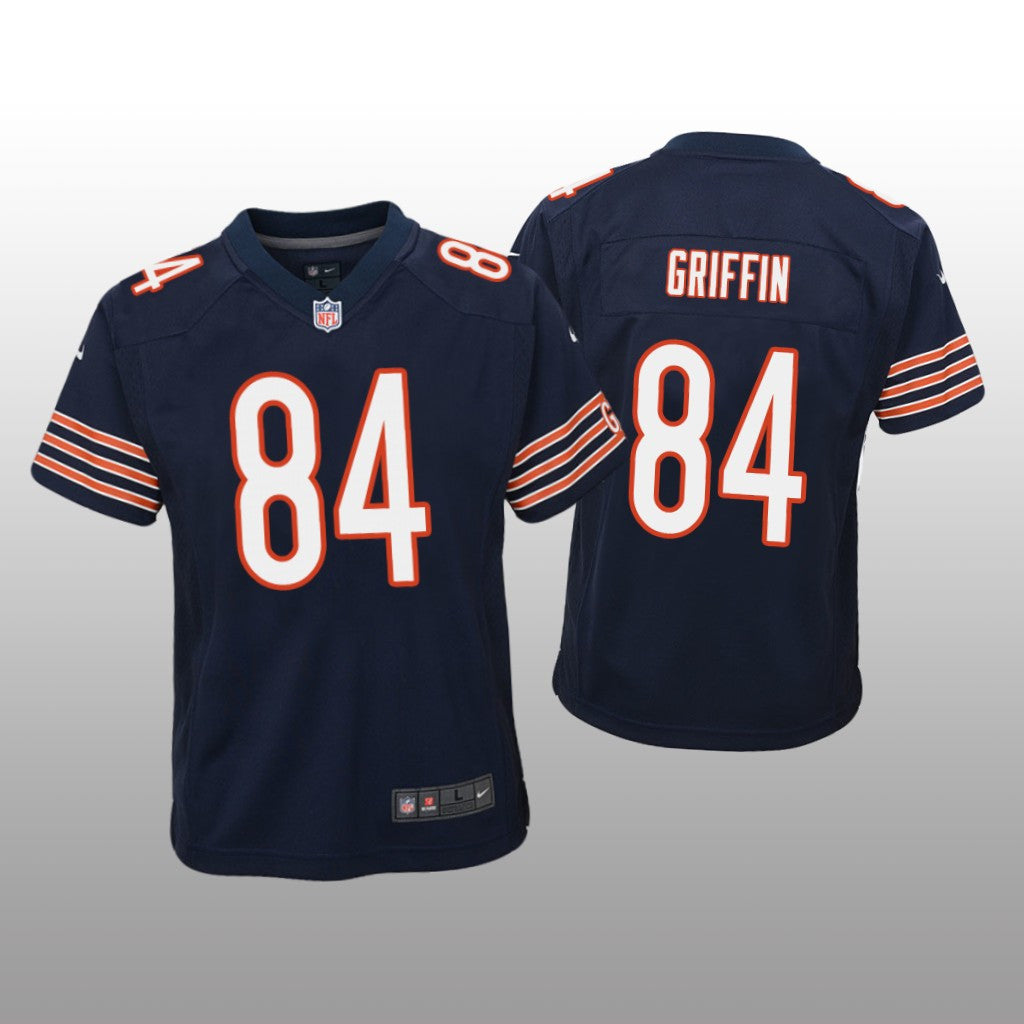 Chicago Bears Ryan Griffin Navy Jersey Game Youth