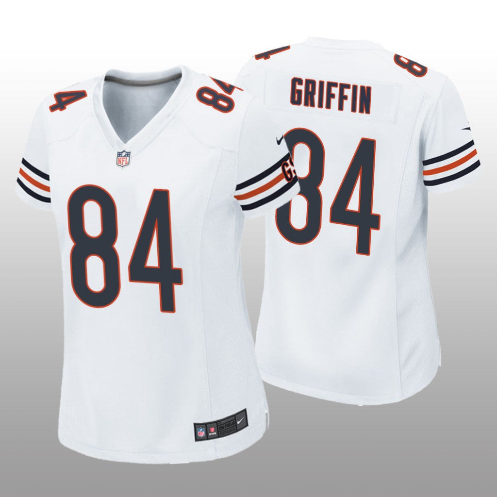 Chicago Bears Ryan Griffin White Jersey Game Women's