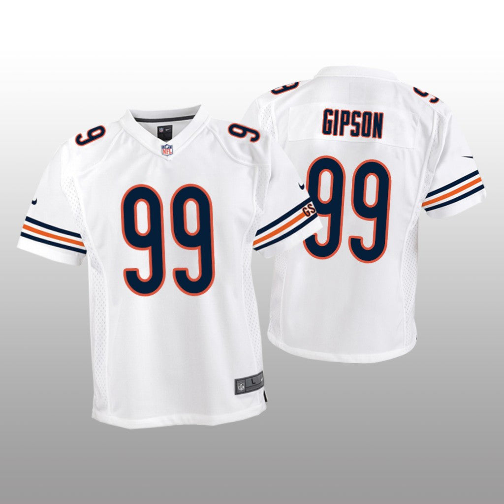 Chicago Bears Trevis Gipson White Jersey Game Youth
