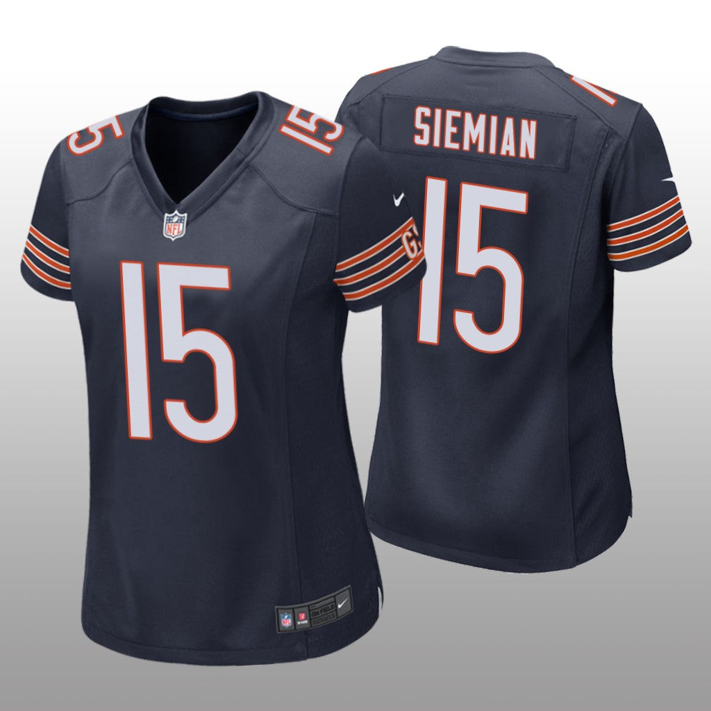 Chicago Bears Trevor Siemian Navy Jersey Game Women's