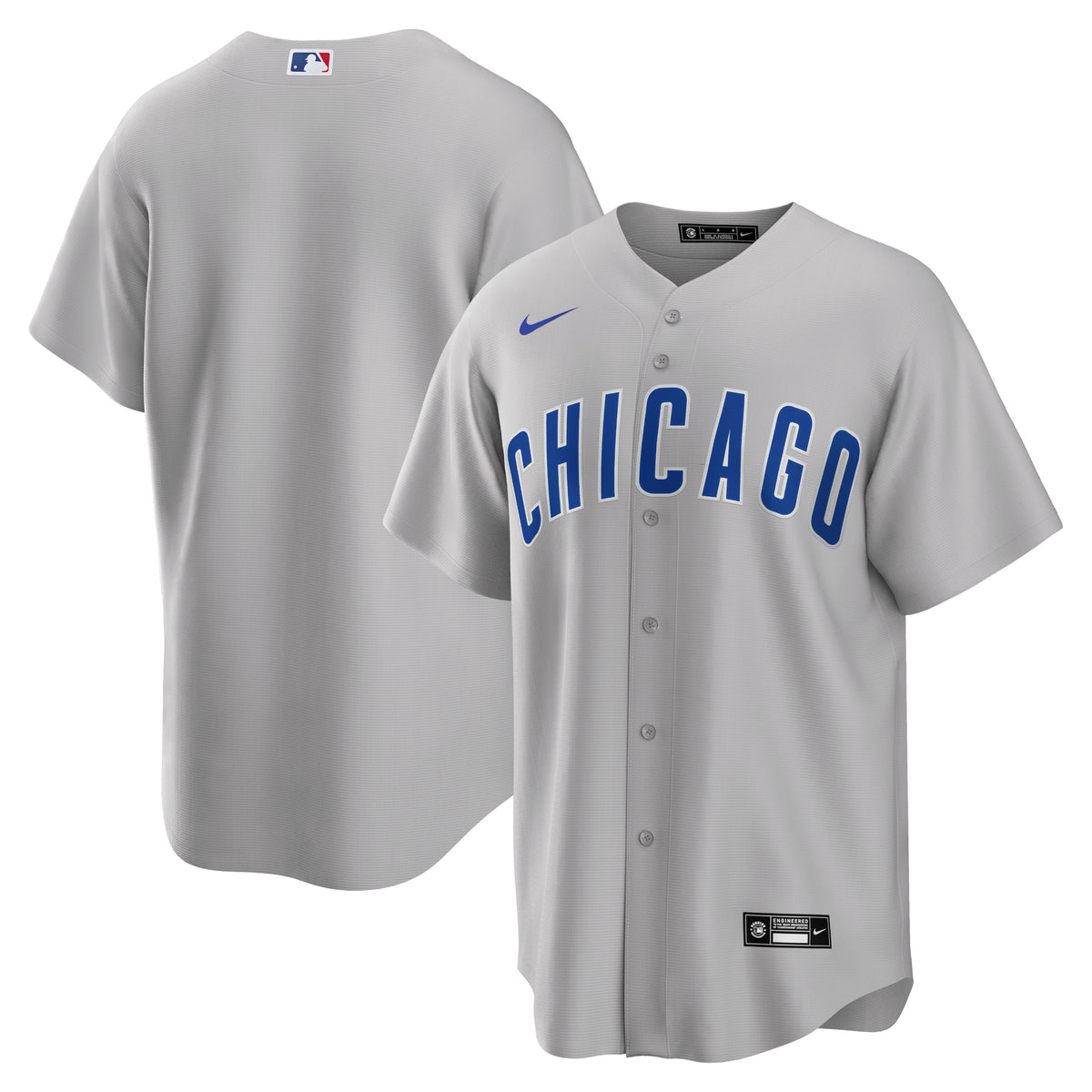 Chicago Cubs Nike Road Replica Team Jersey Gray