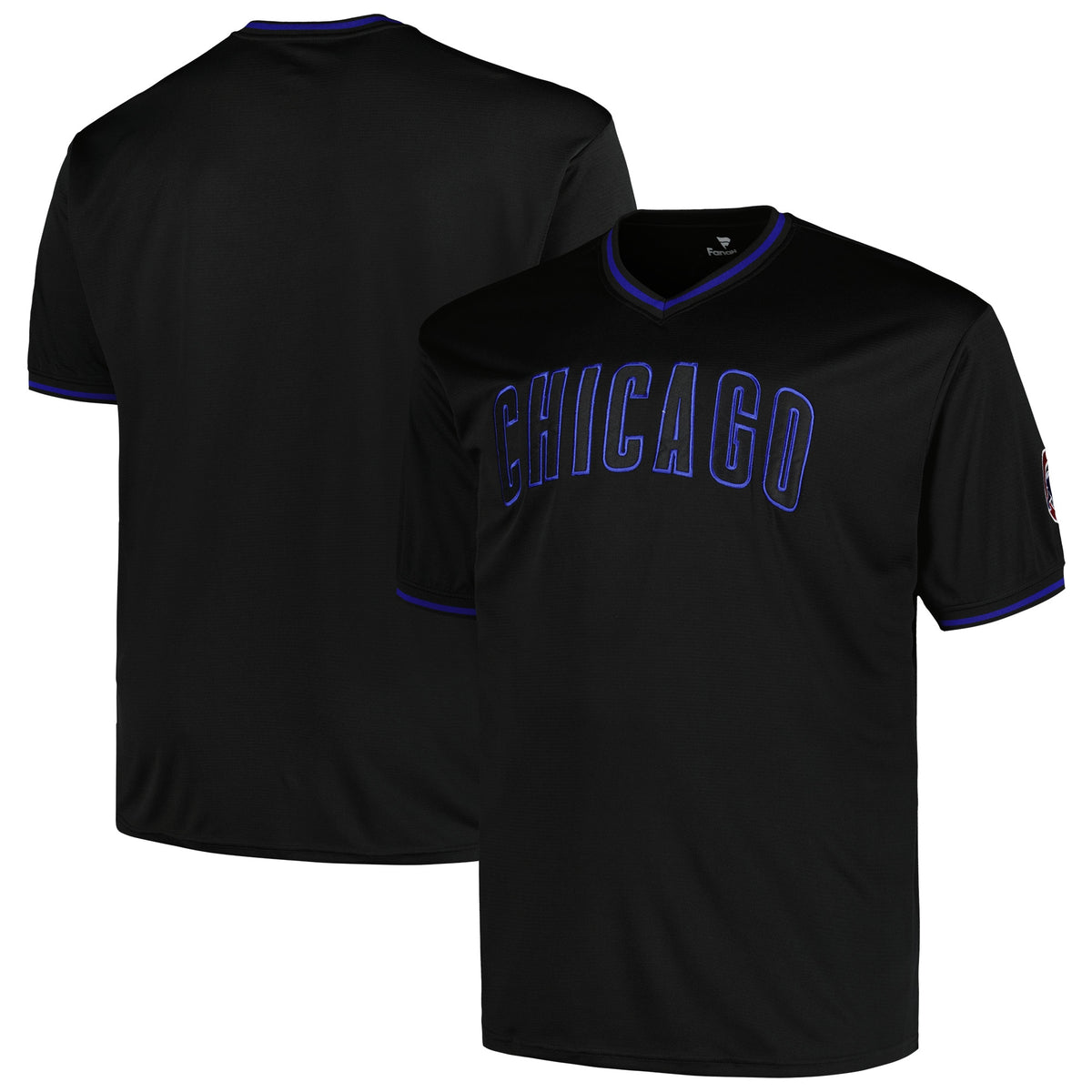 Chicago Cubs Profile Big Tall Pop Fashion Jersey Black