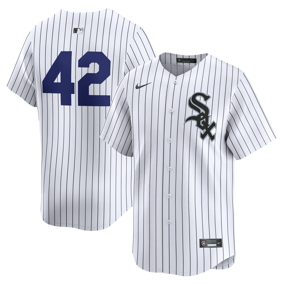 Chicago White Sox Nike 2024 Jackie Robinson Day Home Limited Jersey White