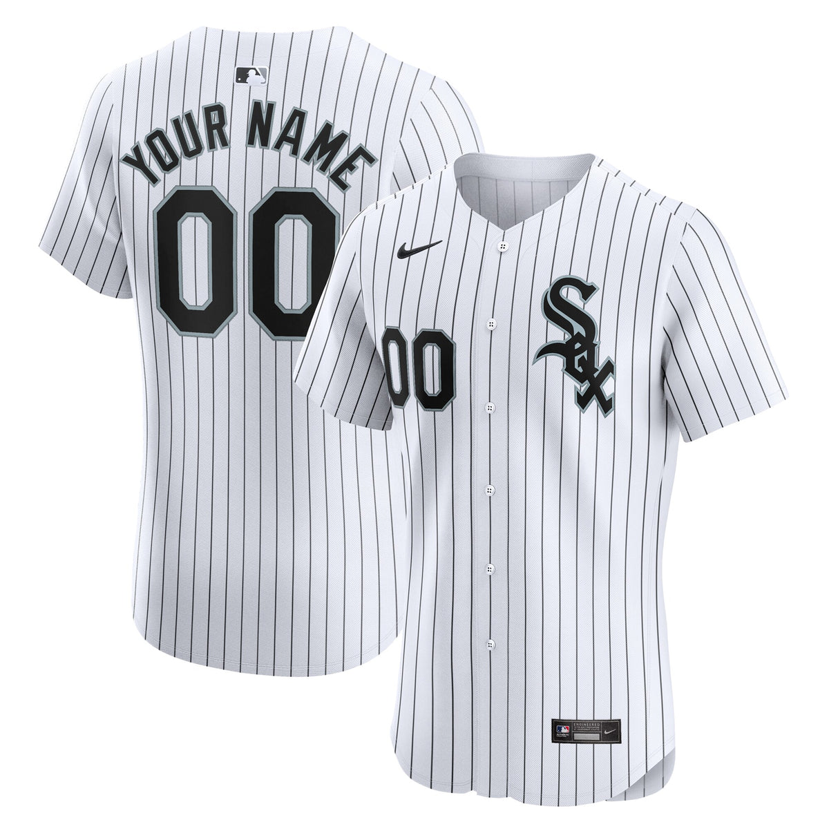 Chicago White Sox Nike Home Elite Custom Jersey White