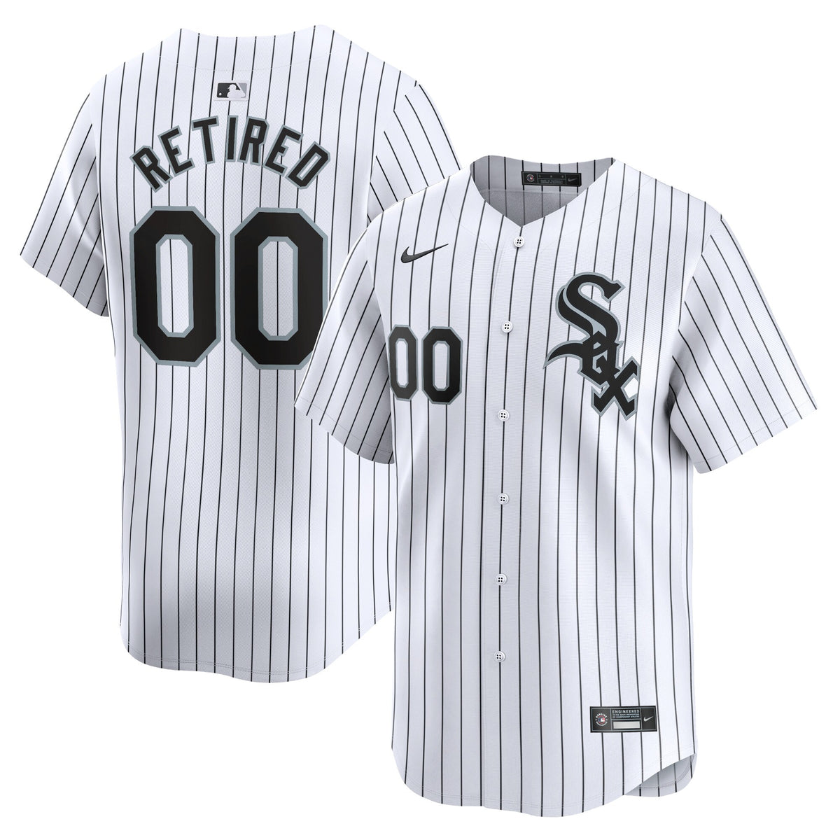 Chicago White Sox Nike Home Limited Pick-A-Player Retired Roster Jersey White