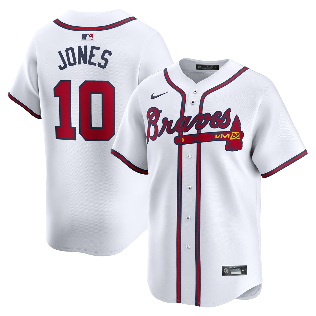 Chipper Jones Atlanta Braves Nike Home Limited Player Jersey White