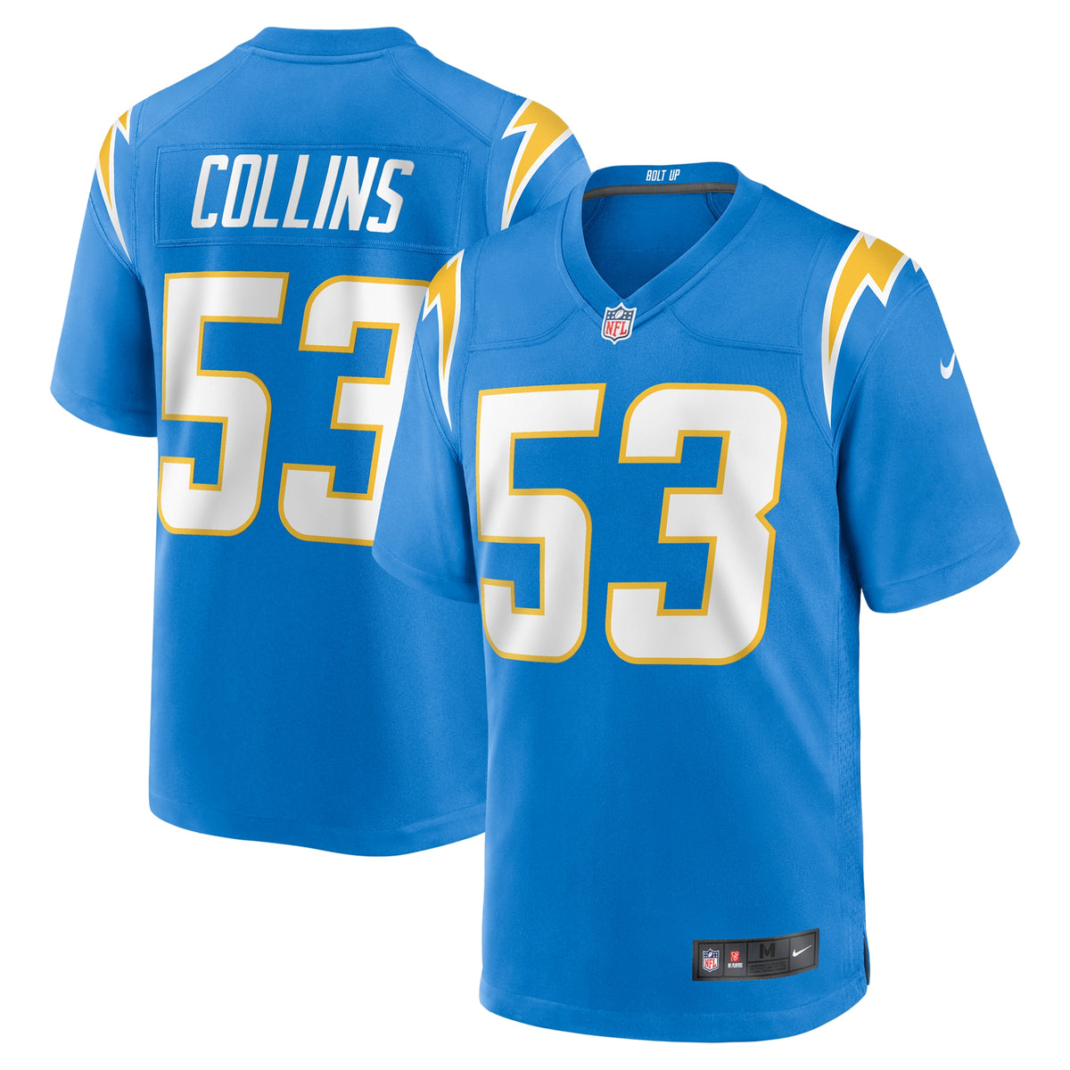 Chris Collins Los Angeles Chargers Nike Team Game Jersey Powder Blue