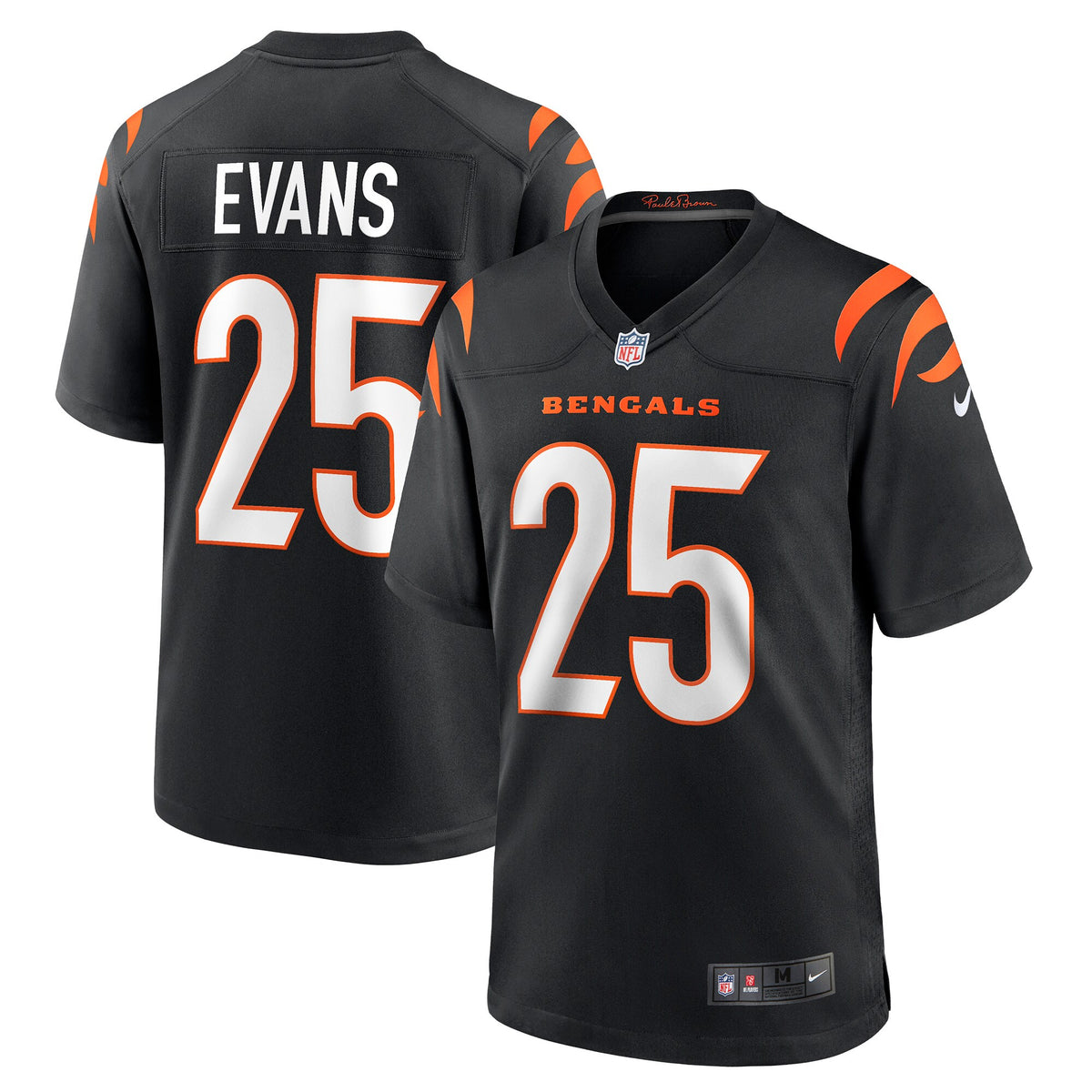 Chris Evans Cincinnati Bengals Nike Game Jersey Black