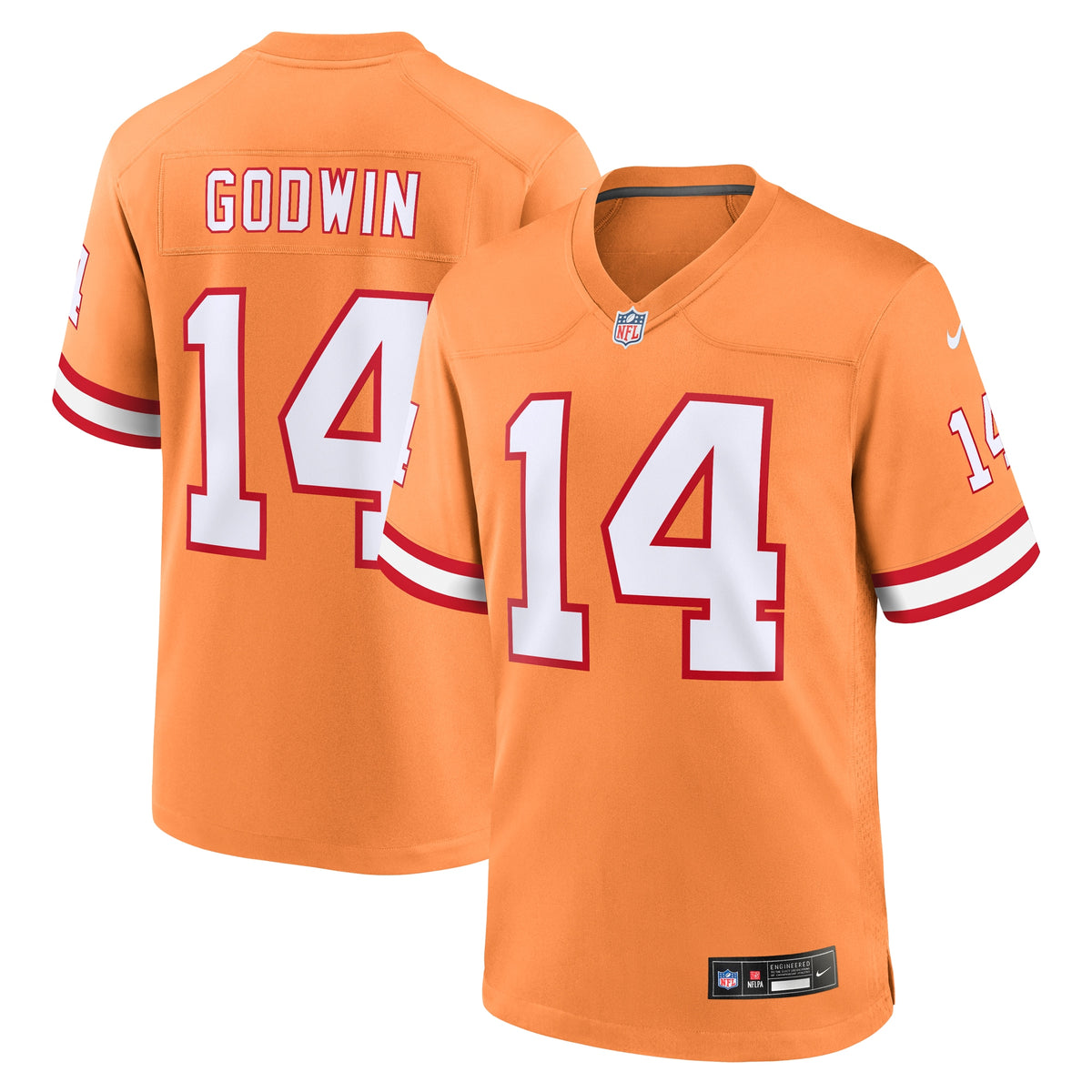 Chris Godwin Tampa Bay Buccaneers Nike Throwback Game Jersey Orange