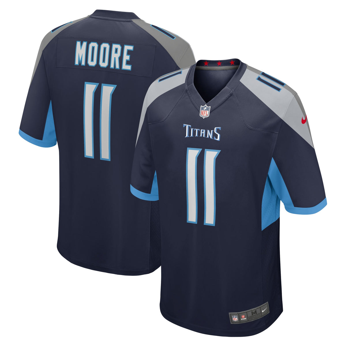 Chris Moore Tennessee Titans Nike Game Jersey Navy