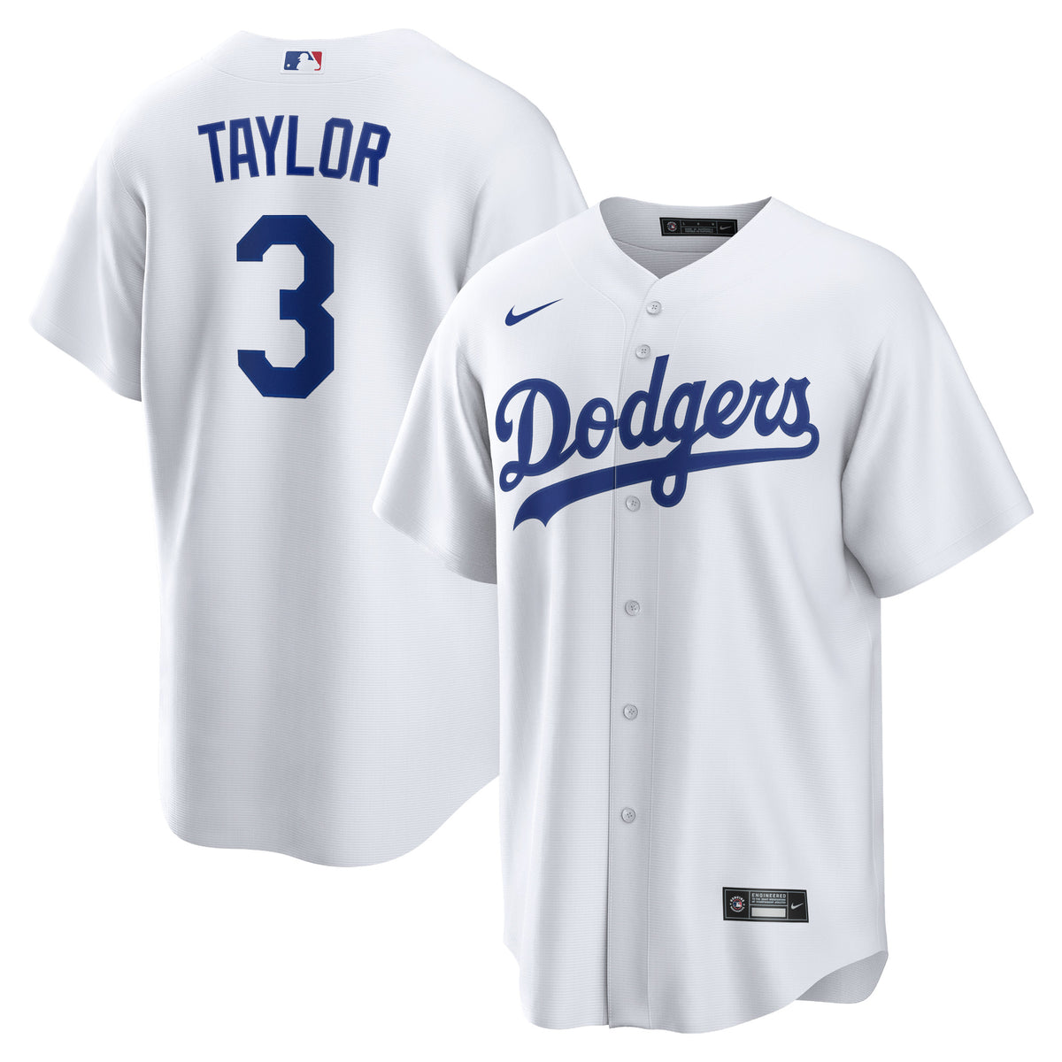 Chris Taylor Los Angeles Dodgers Nike Replica Player Jersey White