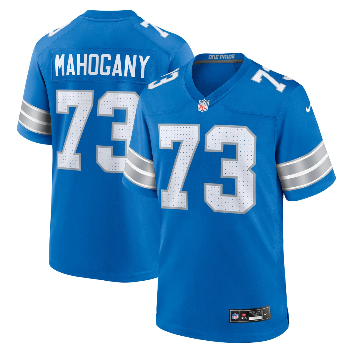 Christian Mahogany Detroit Lions Nike Team Game Jersey Blue