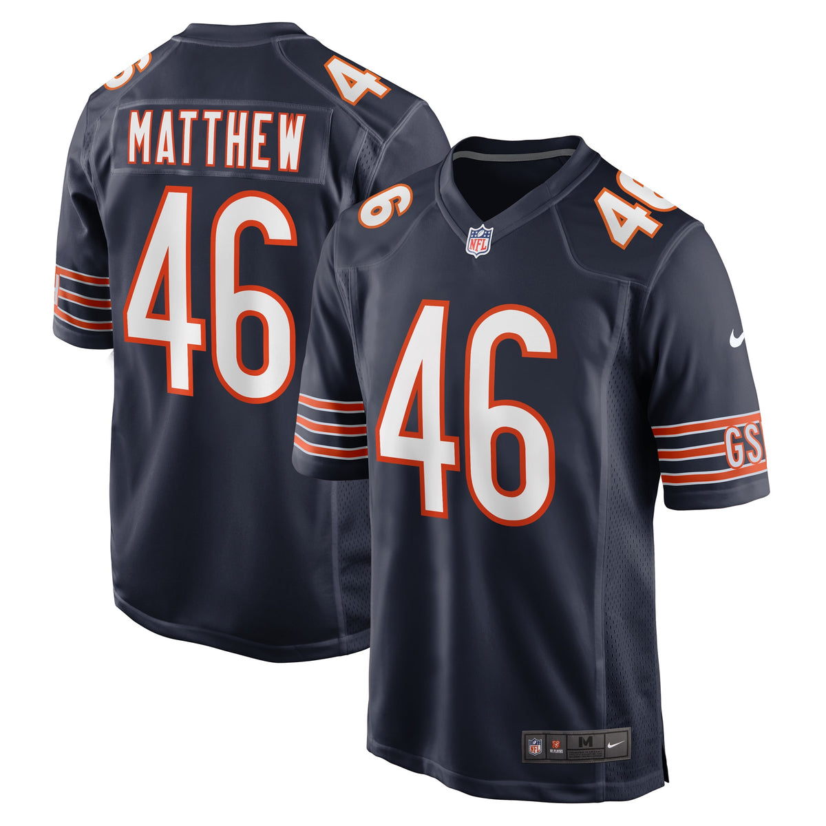Christian Matthew Chicago Bears Nike Game Jersey Navy