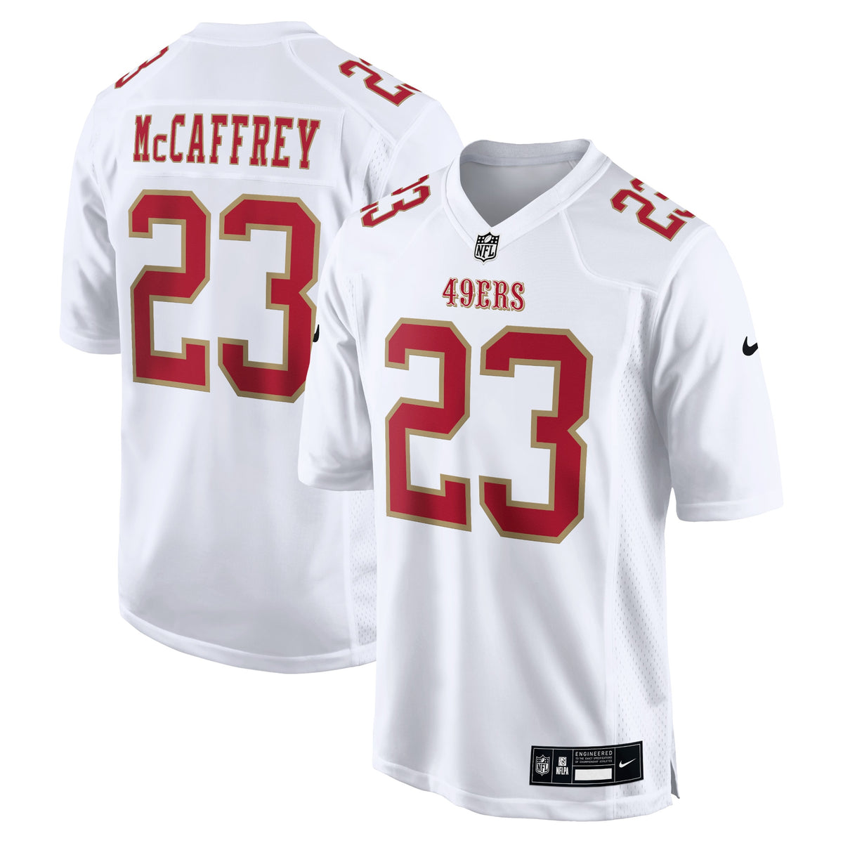 Christian McCaffrey San Francisco 49ers Nike Fashion Game Jersey Tundra White