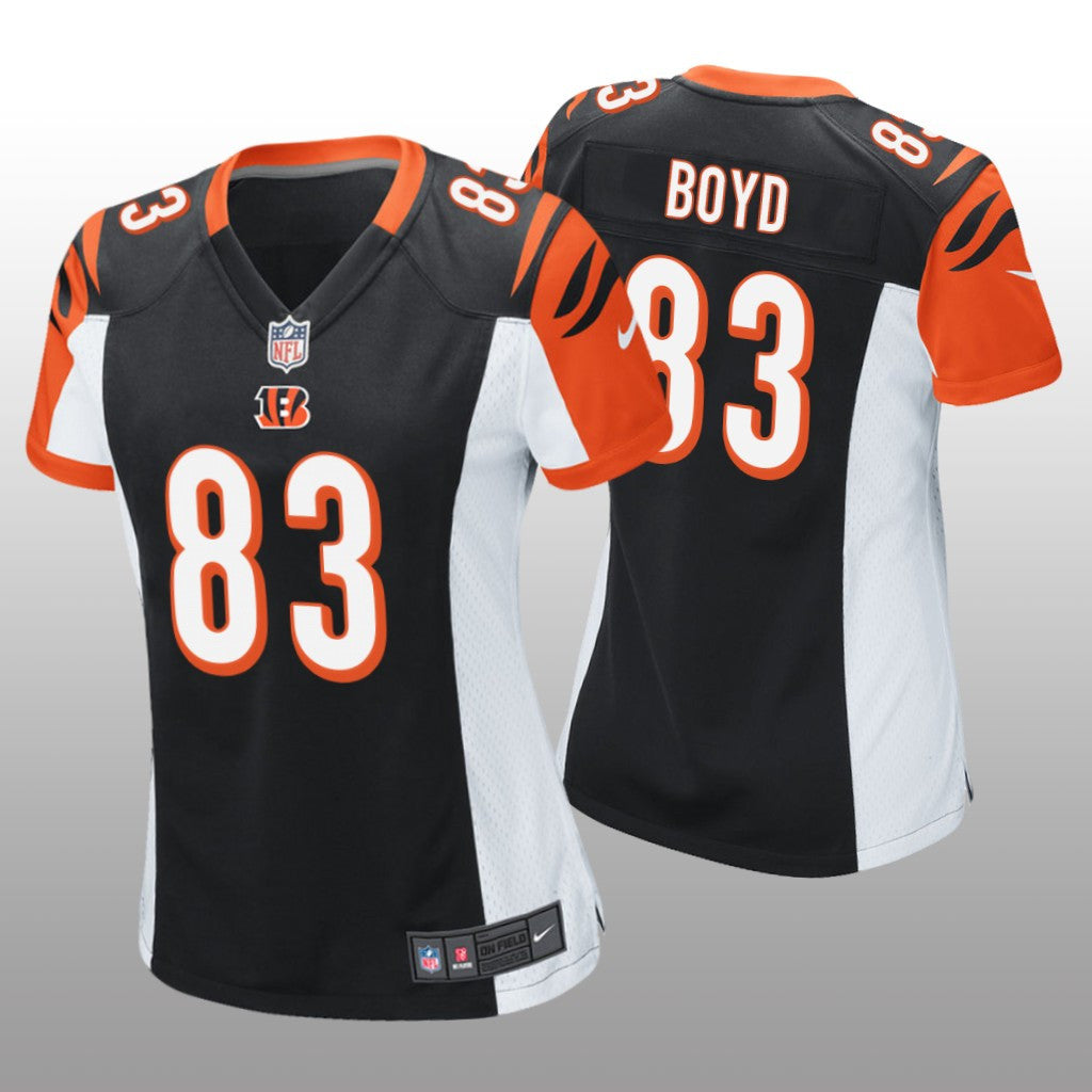 Cincinnati Bengals #83 Black Tyler Boyd Game Jersey Women