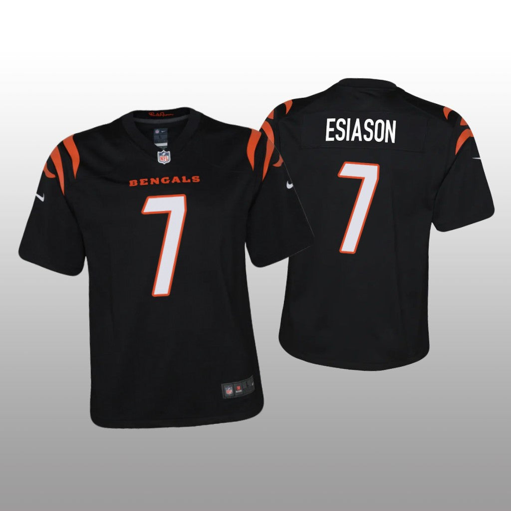 Cincinnati Bengals Boomer Esiason Black Jersey Game Youth