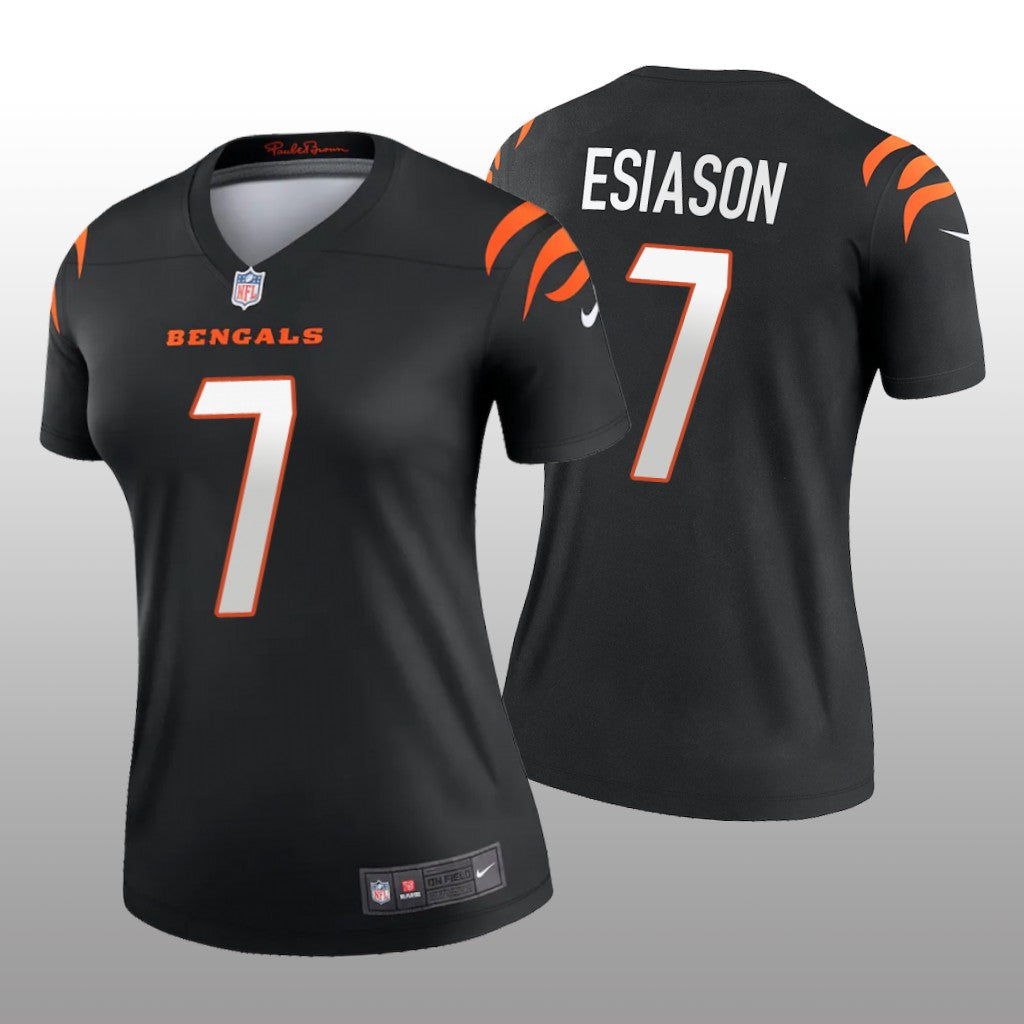 Cincinnati Bengals Boomer Esiason Black Jersey Legend Women's