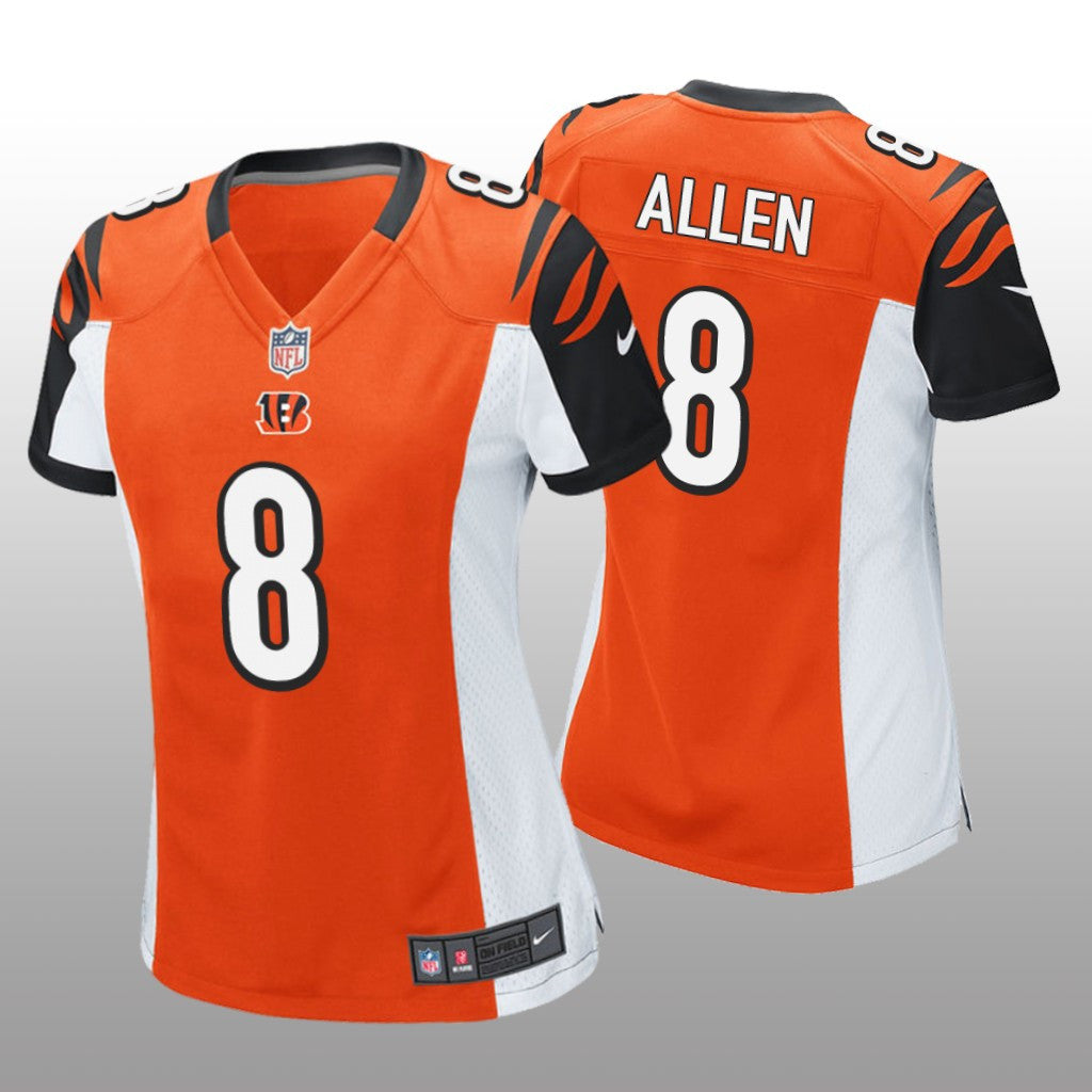 Cincinnati Bengals Brandon Allen Orange Jersey Game Women's