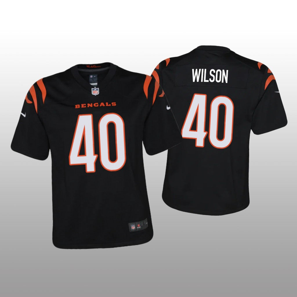 Cincinnati Bengals Brandon Wilson Black Jersey Game Youth