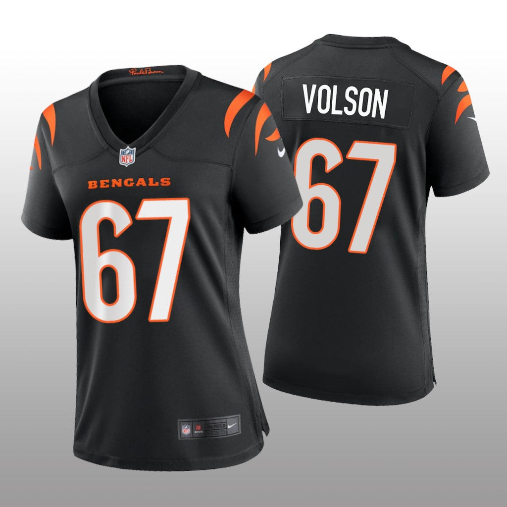 Cincinnati Bengals Cordell Volson Black Jersey Game Women's