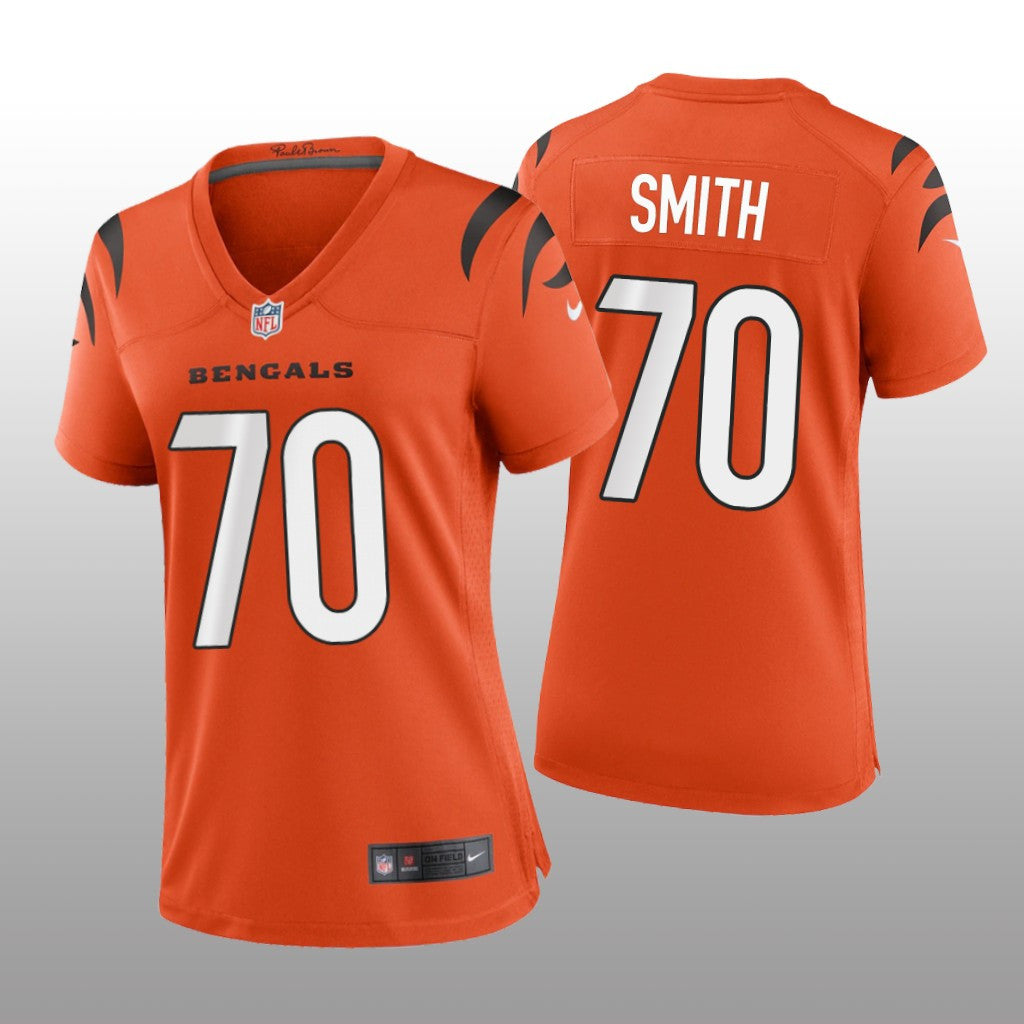 Cincinnati Bengals D&'Ante Smith Orange Jersey Game Women's