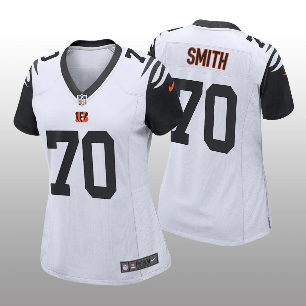 Cincinnati Bengals D&'Ante Smith White Jersey Alternate Game Women's