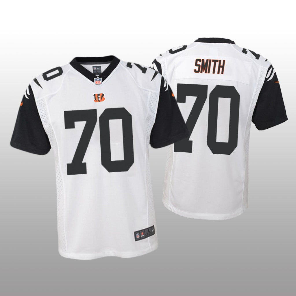Cincinnati Bengals D&'Ante Smith White Jersey Color Rush Game Youth