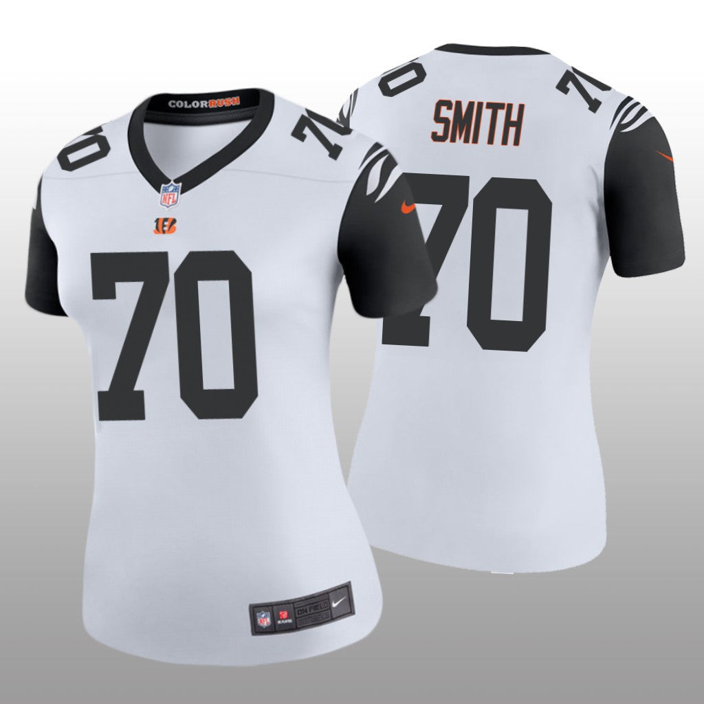 Cincinnati Bengals D&'Ante Smith White Jersey Color Rush Legend Women's
