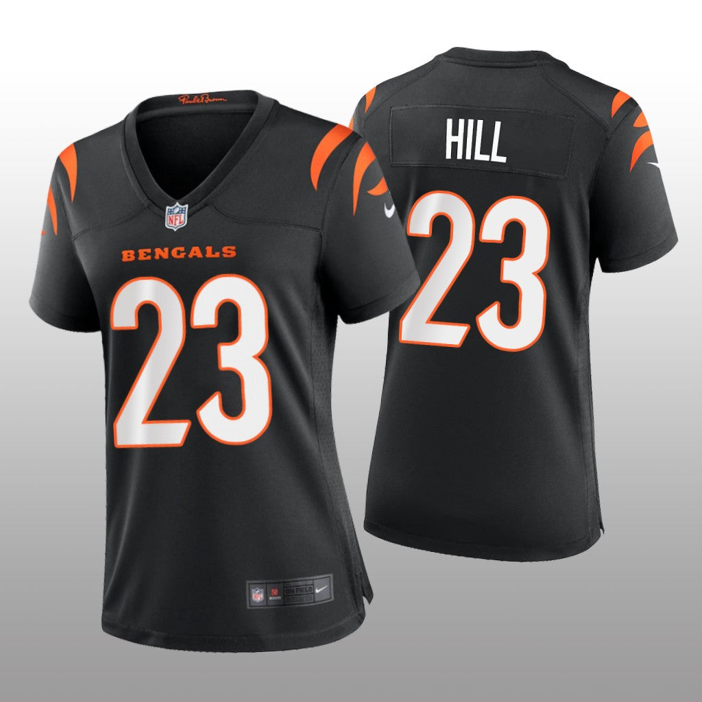 Cincinnati Bengals Daxton Hill Black Jersey Game Women's