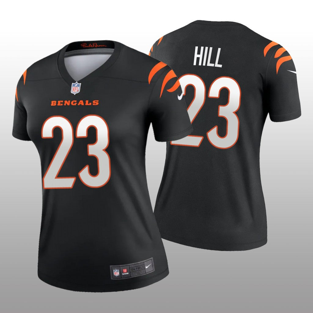 Cincinnati Bengals Daxton Hill Black Jersey Legend Women's