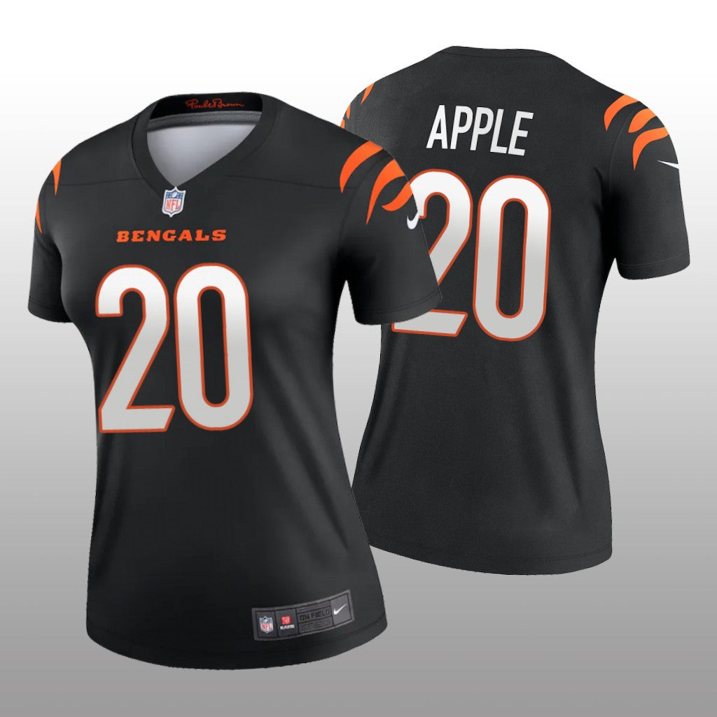 Cincinnati Bengals Eli Apple Black Jersey Legend Women's