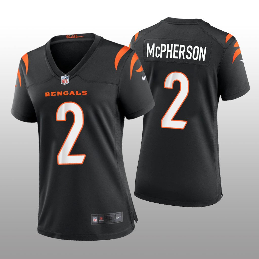 Cincinnati Bengals Evan McPherson Black Jersey Game Women's