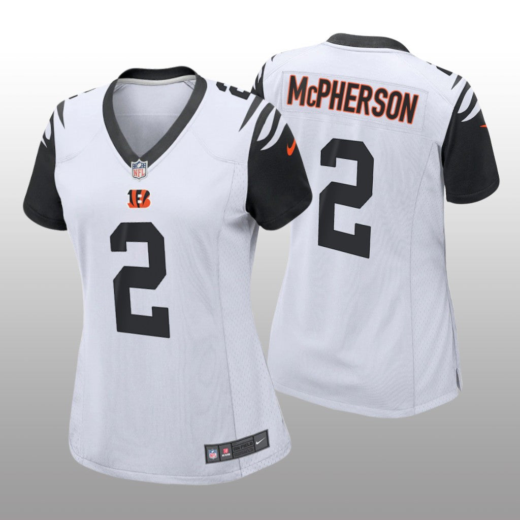 Cincinnati Bengals Evan McPherson White Jersey Alternate Game Women's