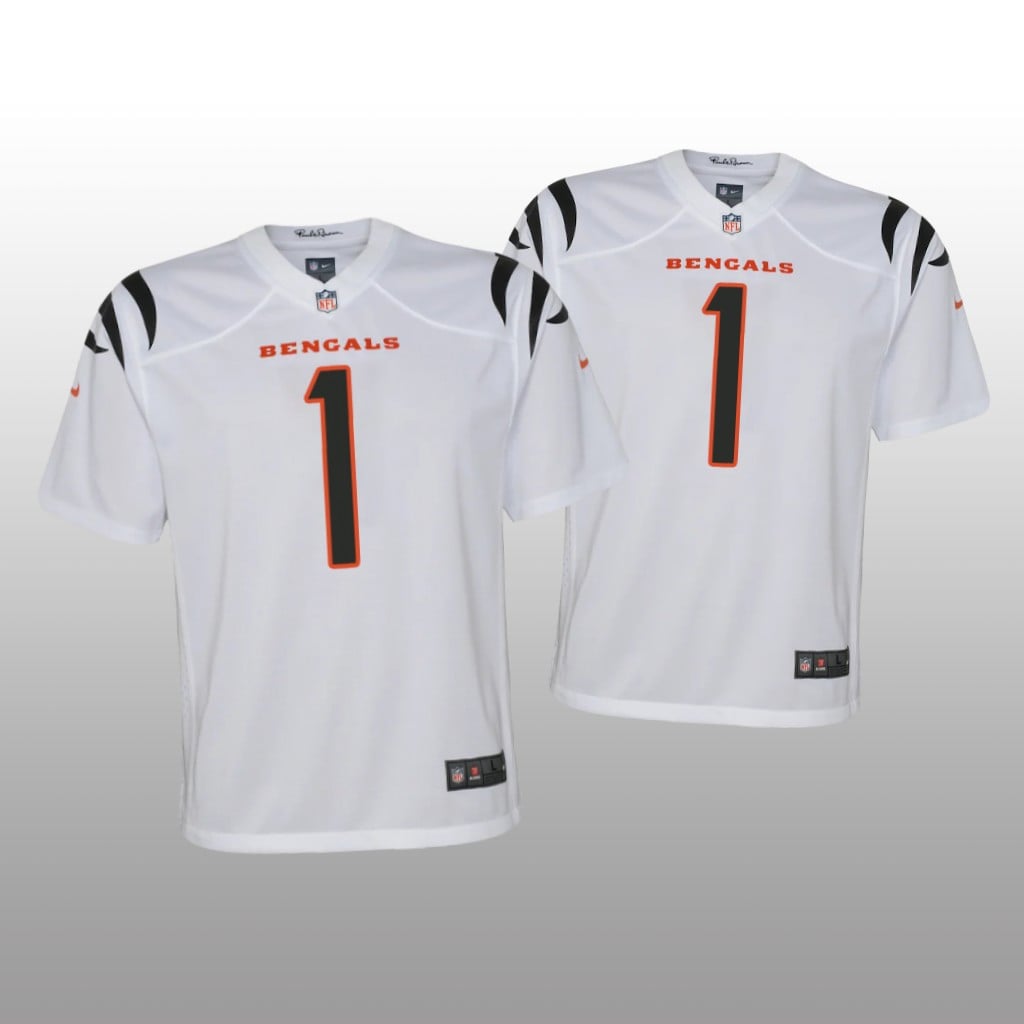 Cincinnati Bengals Ja&'Marr Chase White Jersey Game Youth