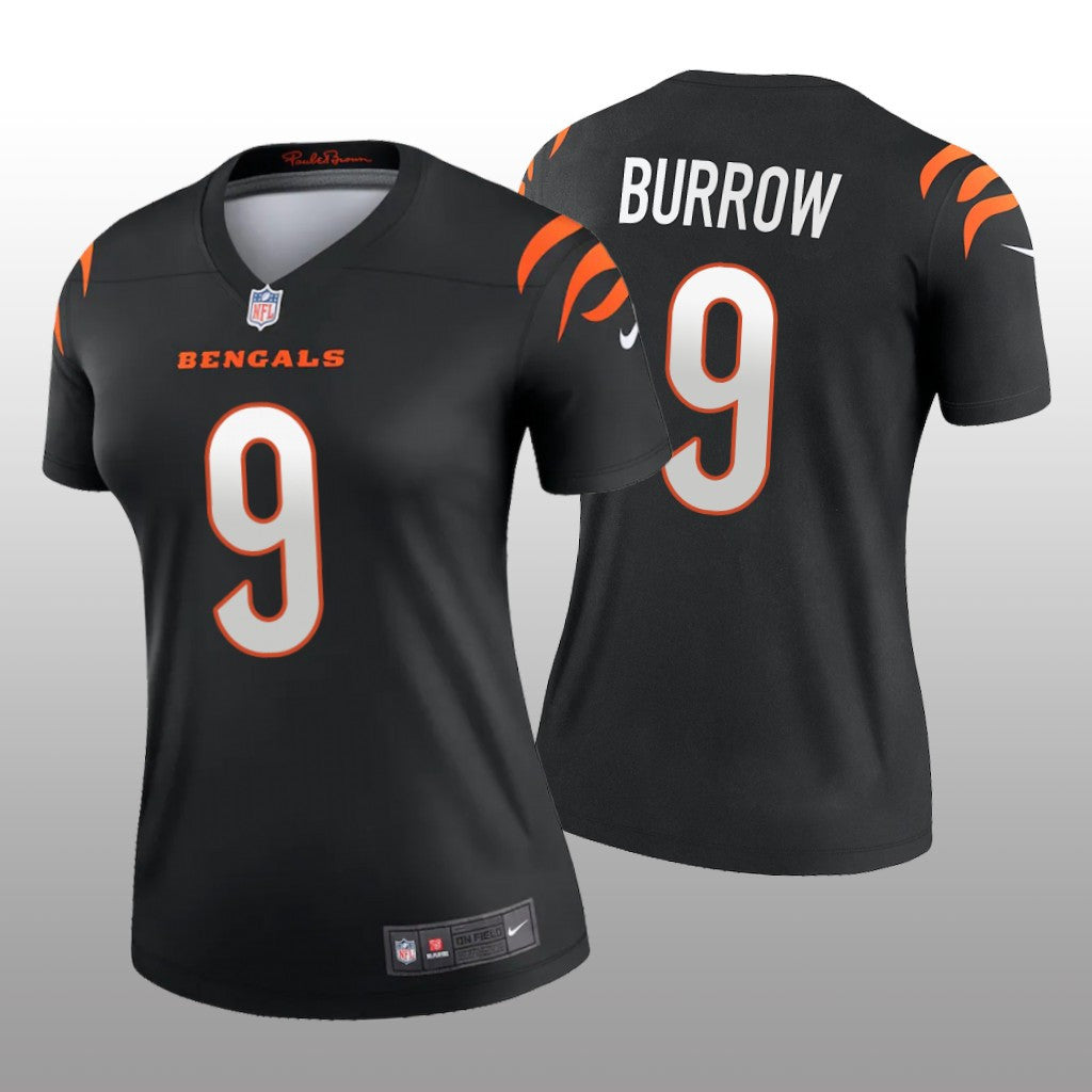 Cincinnati Bengals Joe Burrow Black Jersey Legend Women's
