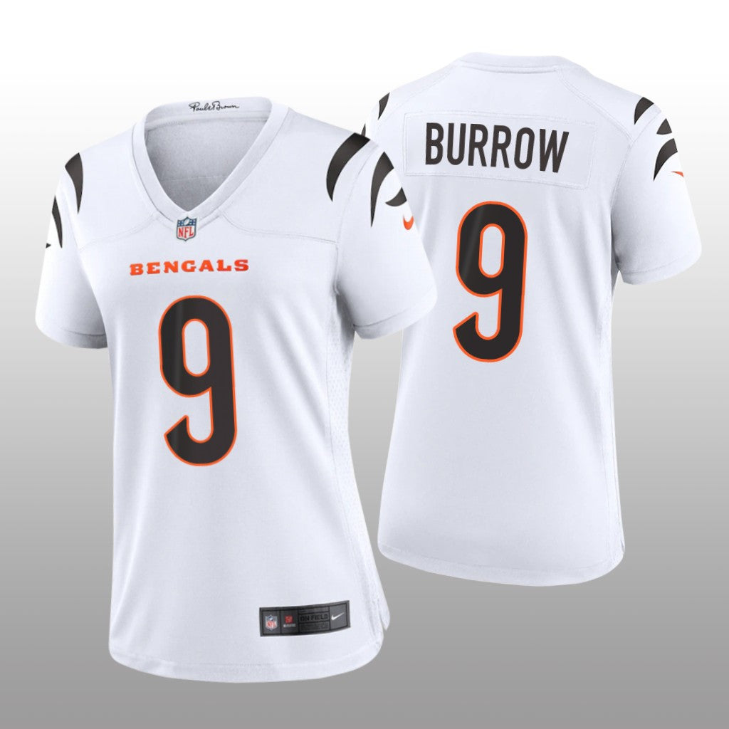 Cincinnati Bengals Joe Burrow White Jersey Game Women's