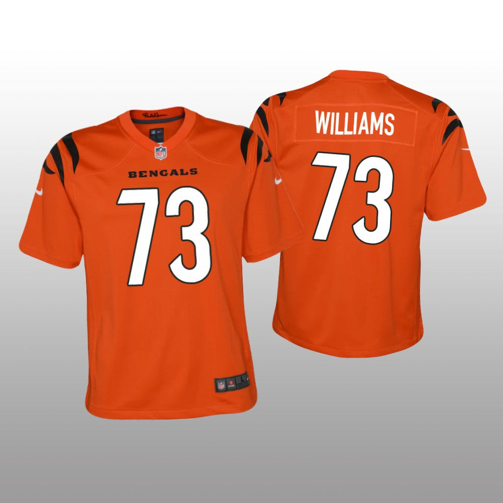 Cincinnati Bengals Jonah Williams Orange Jersey Game Youth