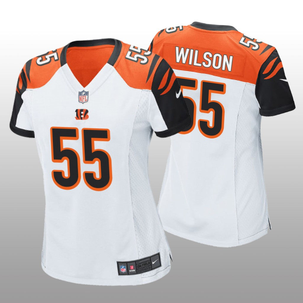 Cincinnati Bengals Logan Wilson White Jersey Game Women's