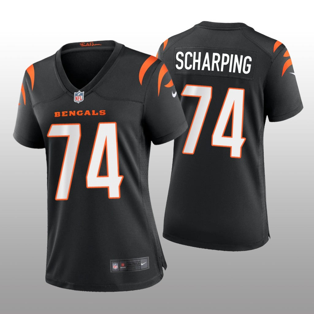 Cincinnati Bengals Max Scharping Black Jersey Game Women's