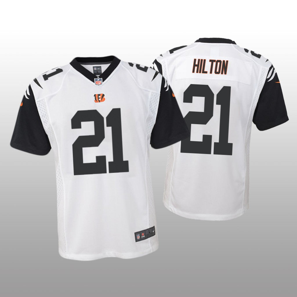 Cincinnati Bengals Mike Hilton White Jersey Color Rush Game Youth