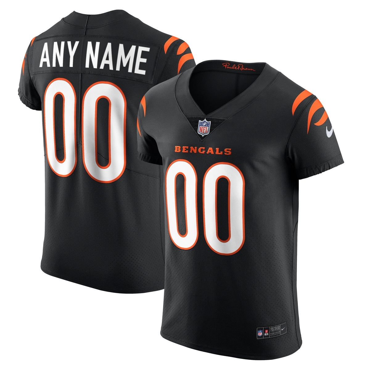 Cincinnati Bengals Nike Vapor Elite Custom Jersey Black