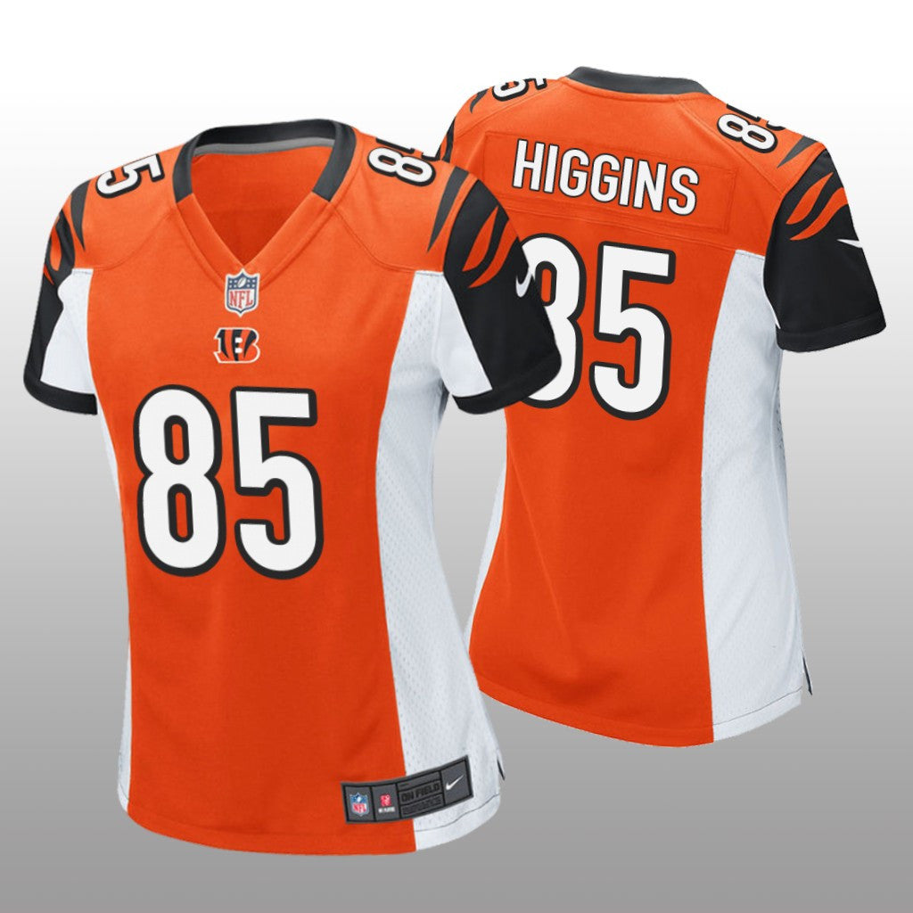 Cincinnati Bengals Orange Tee Higgins Game Jersey