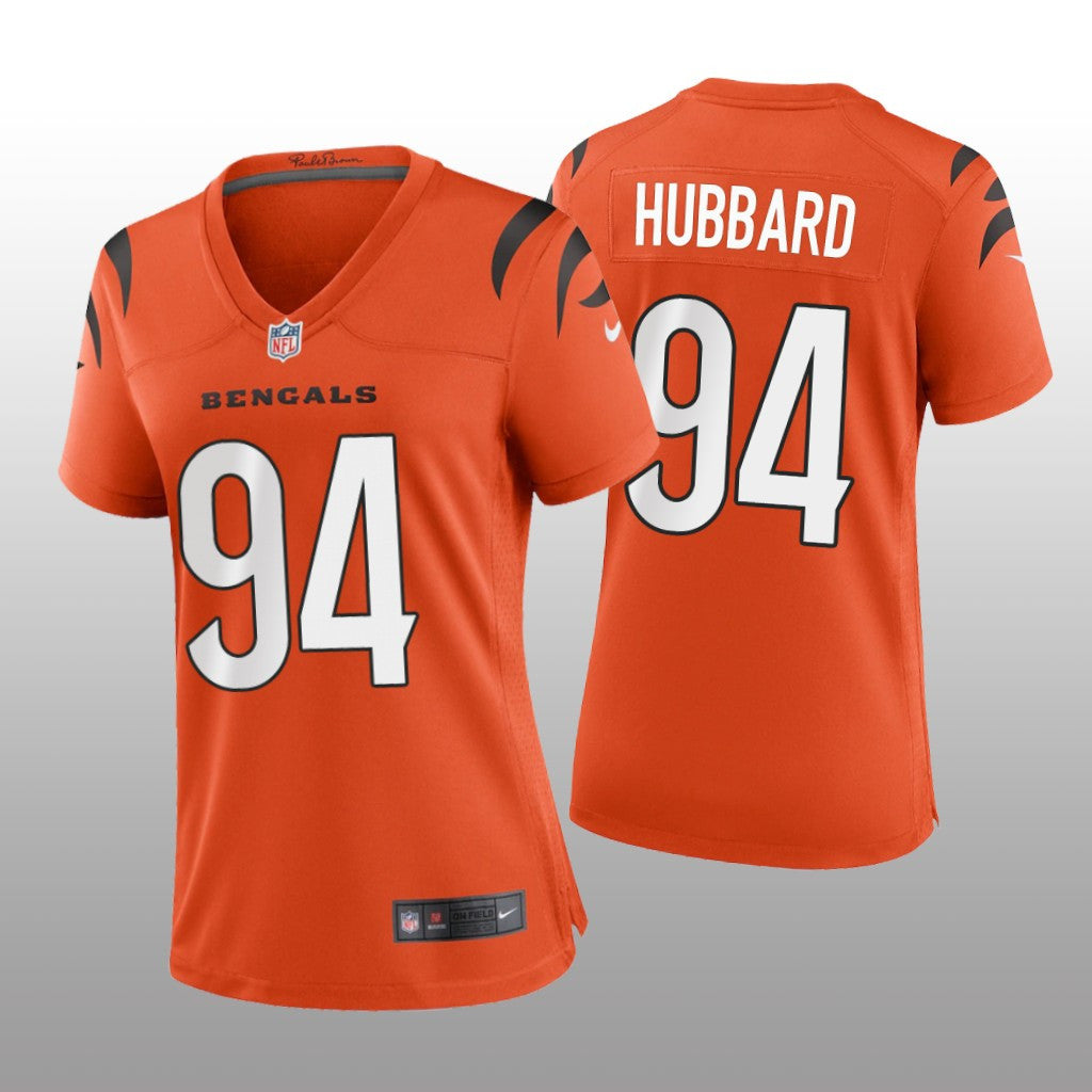 Cincinnati Bengals Sam Hubbard Orange Jersey Game Women's