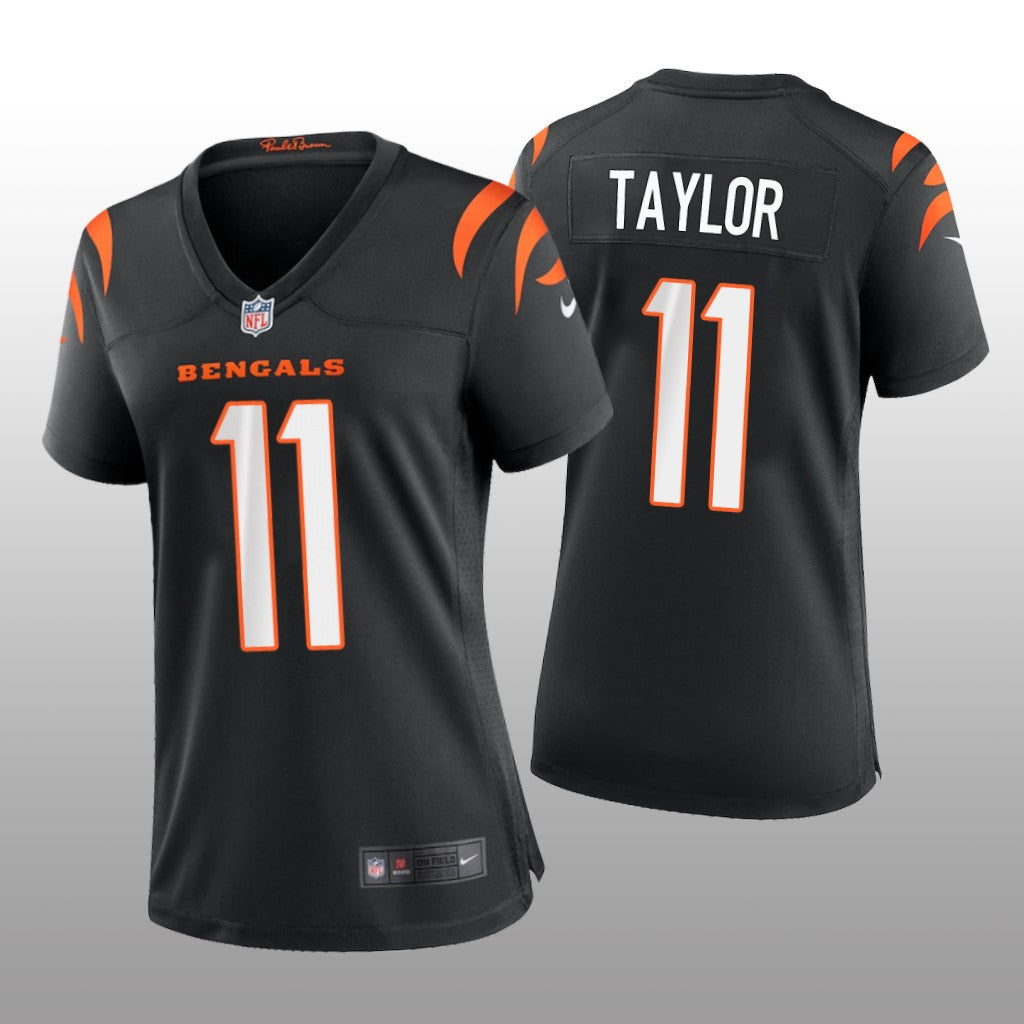 Cincinnati Bengals Trent Taylor Black Jersey Game Women's