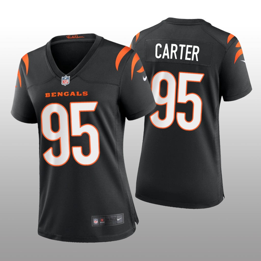 Cincinnati Bengals Zachary Carter Black Jersey Game Women's
