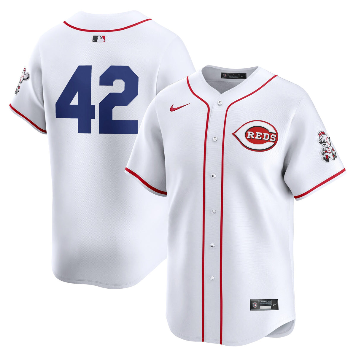 Cincinnati Reds Nike 2024 Jackie Robinson Day Home Limited Jersey White