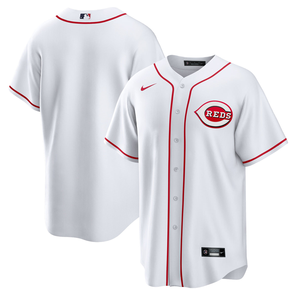Cincinnati Reds Nike Home Blank Replica Jersey White
