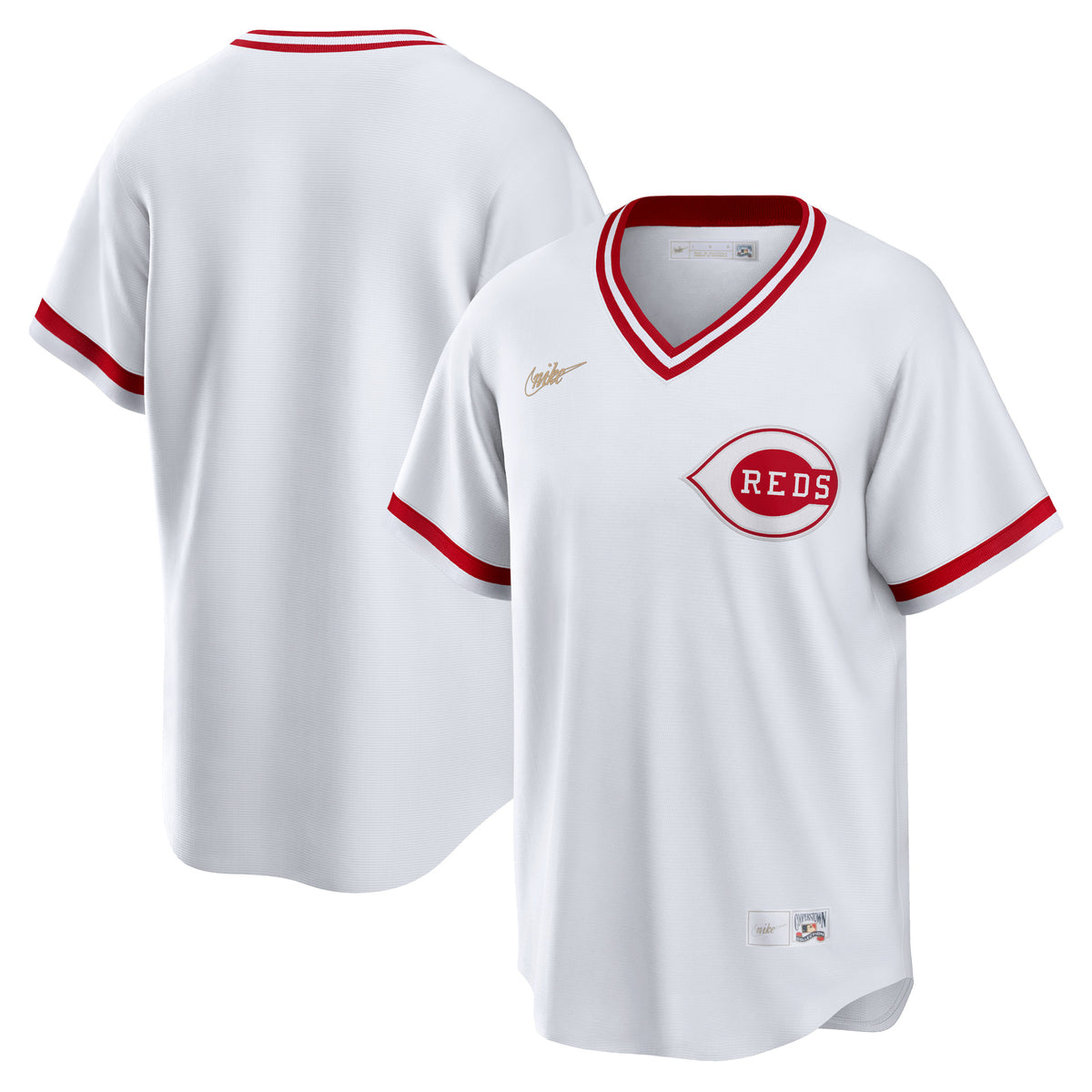 Cincinnati Reds Nike Home Cooperstown Collection Team Jersey White