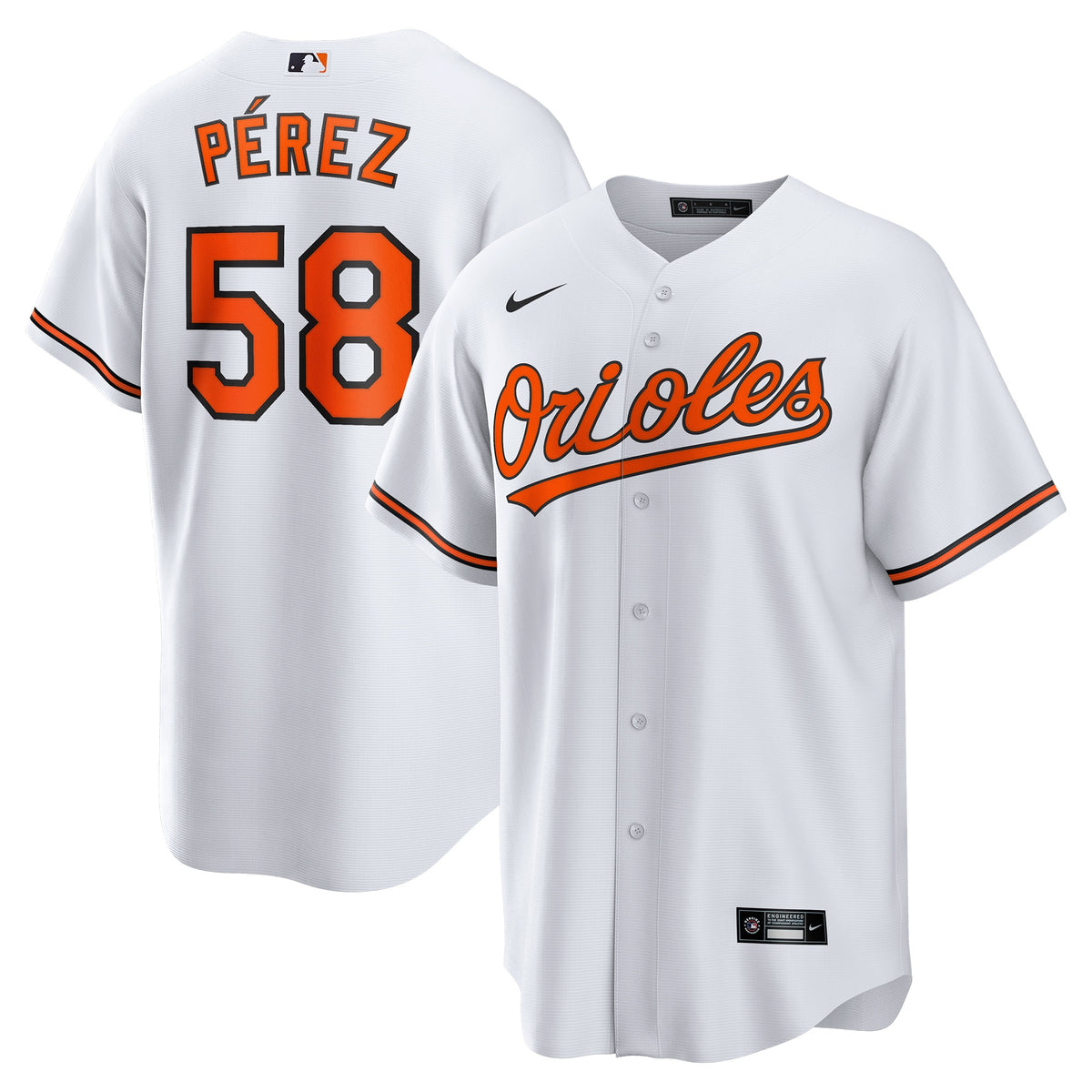 Cionel Pí©rez Baltimore Orioles Nike Home Replica Player Jersey White